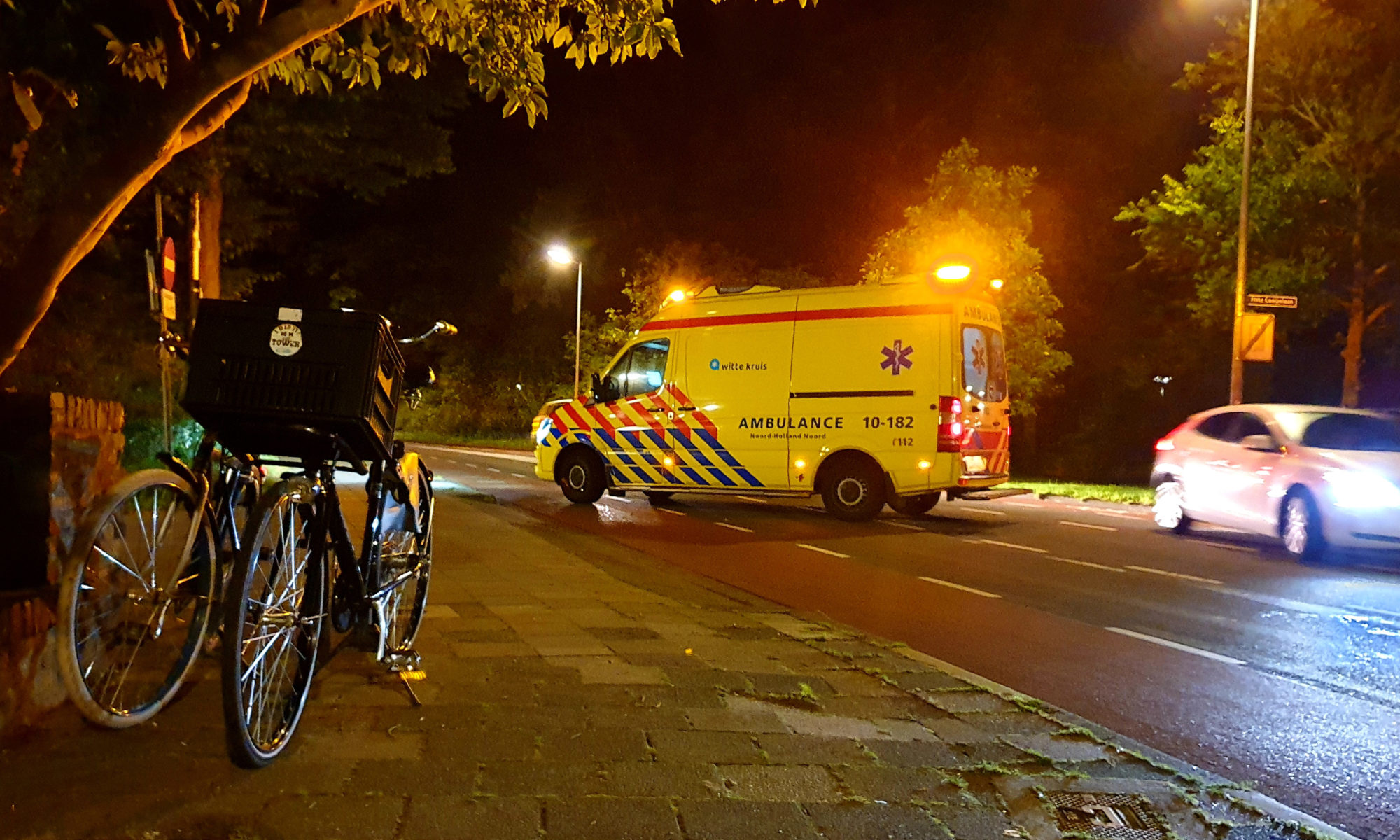 Samen fietsen leidt tot rit naar ziekenhuis