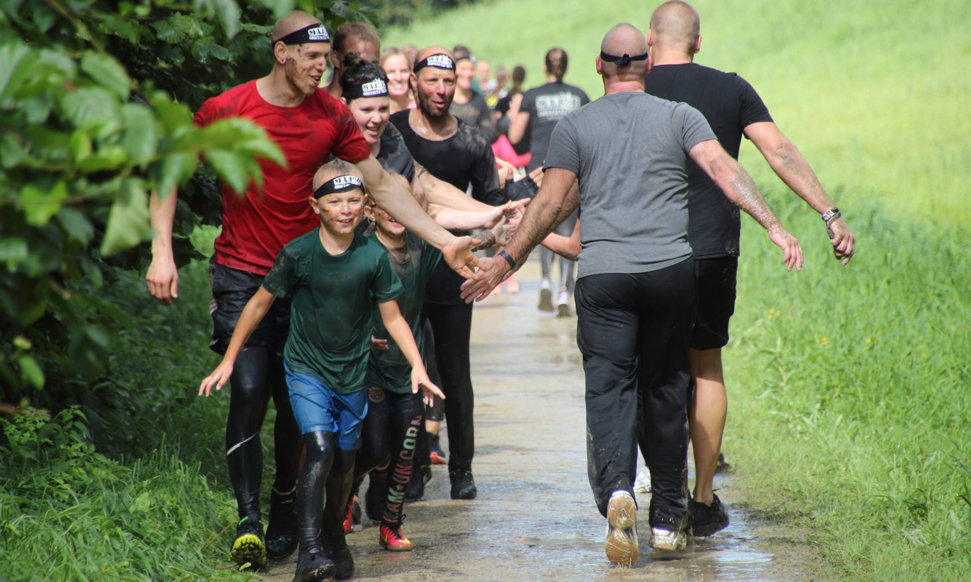 "Baggervette" pret bij Obstacle Run in Geestmerambacht