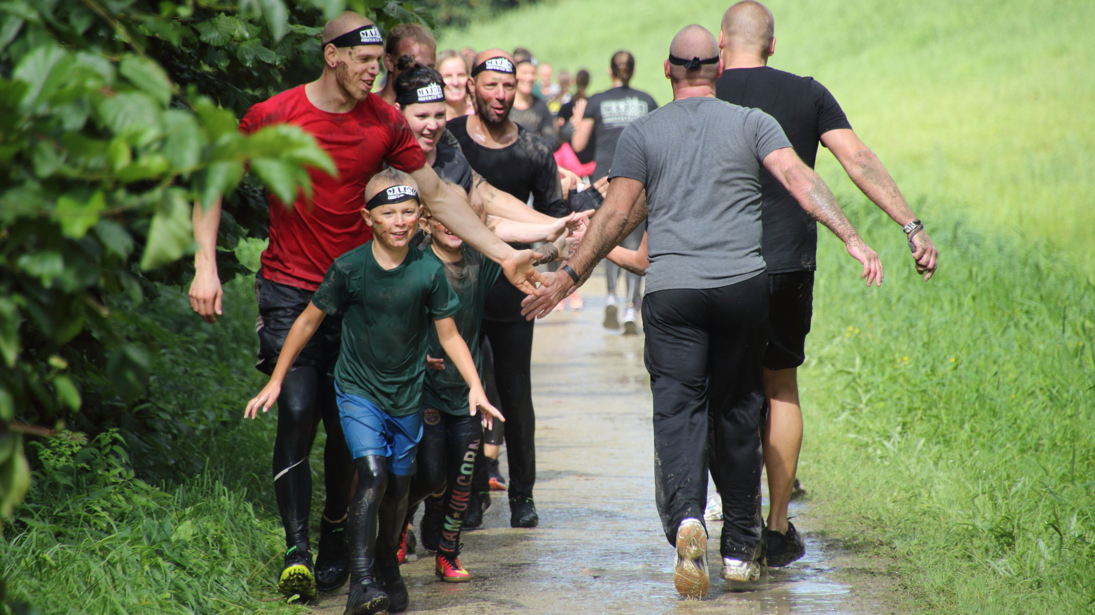 "Baggervette" pret bij Obstacle Run in Geestmerambacht