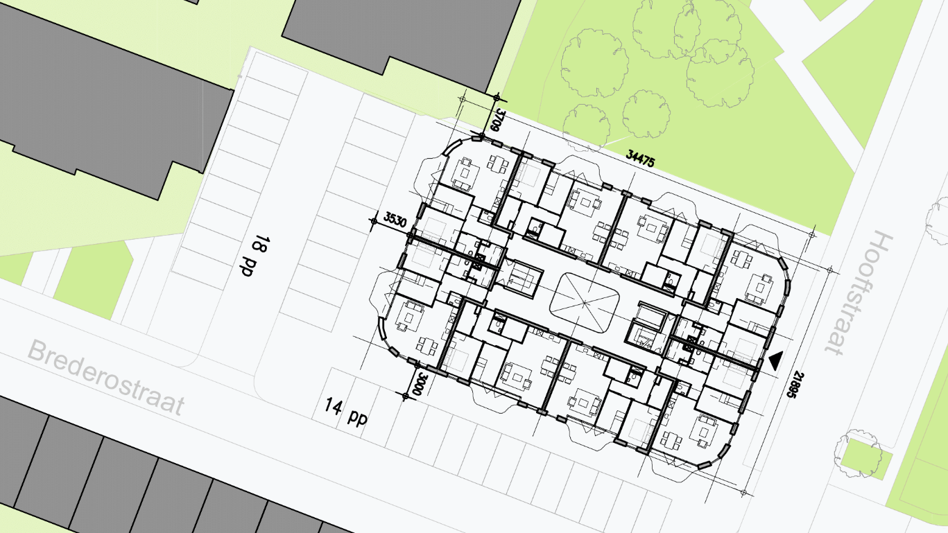 College scherp op parkeernorm bij bouwplan Hooftstraat-Brederodeplein