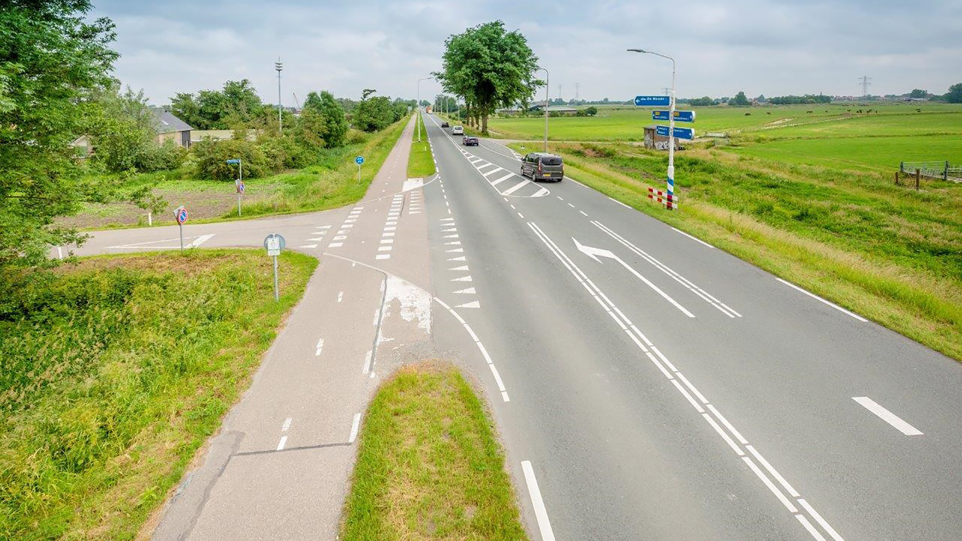 N246 bij De Woude afgesloten tijdens twee weekenden in november