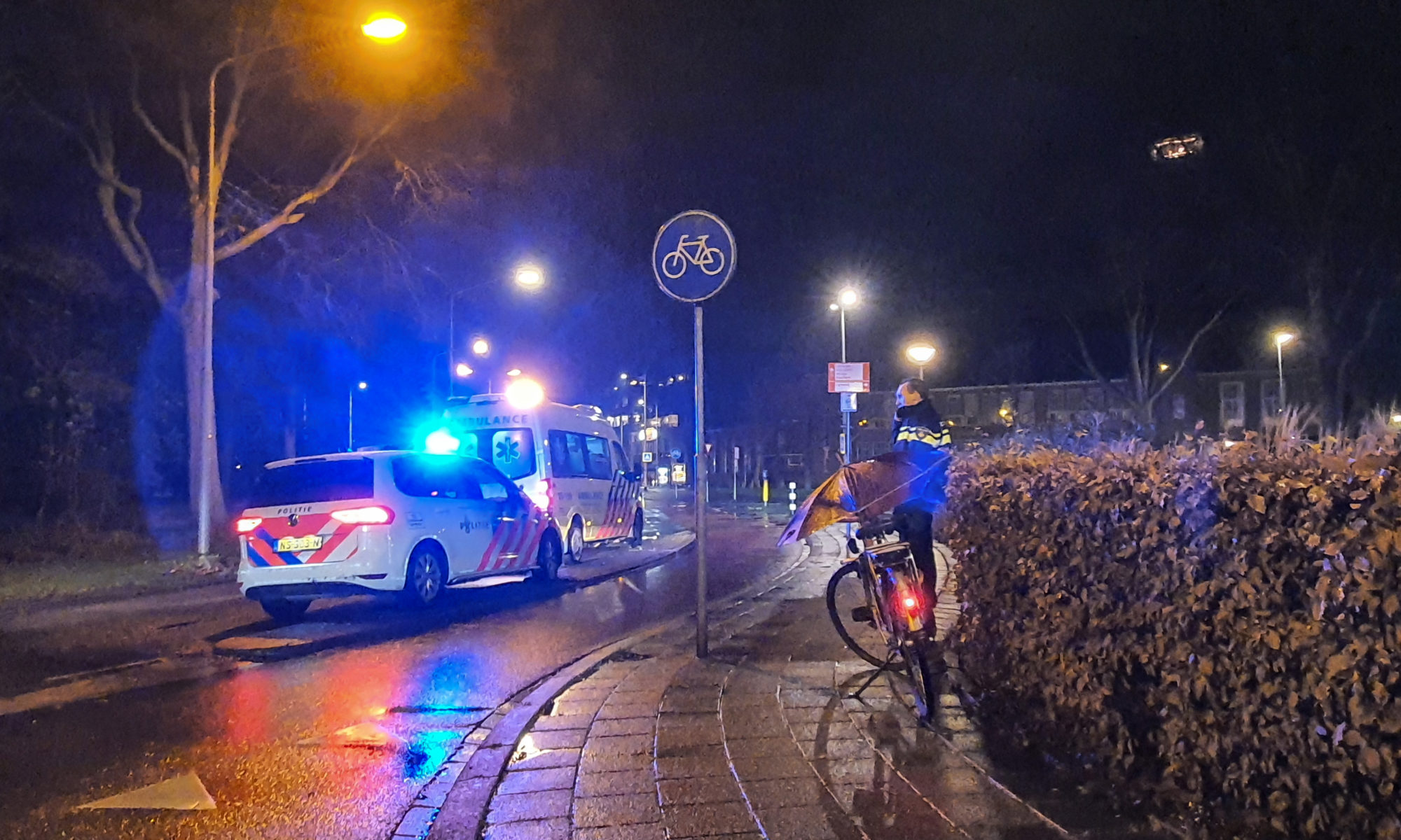 Fietser gewond na aanrijding op verkeersplein