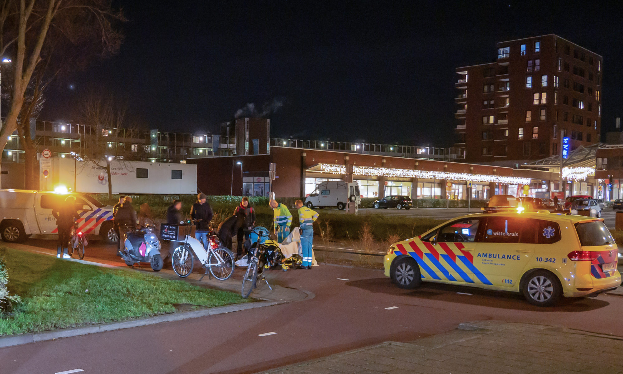 Fietsster gewond na frontale aanrijdin