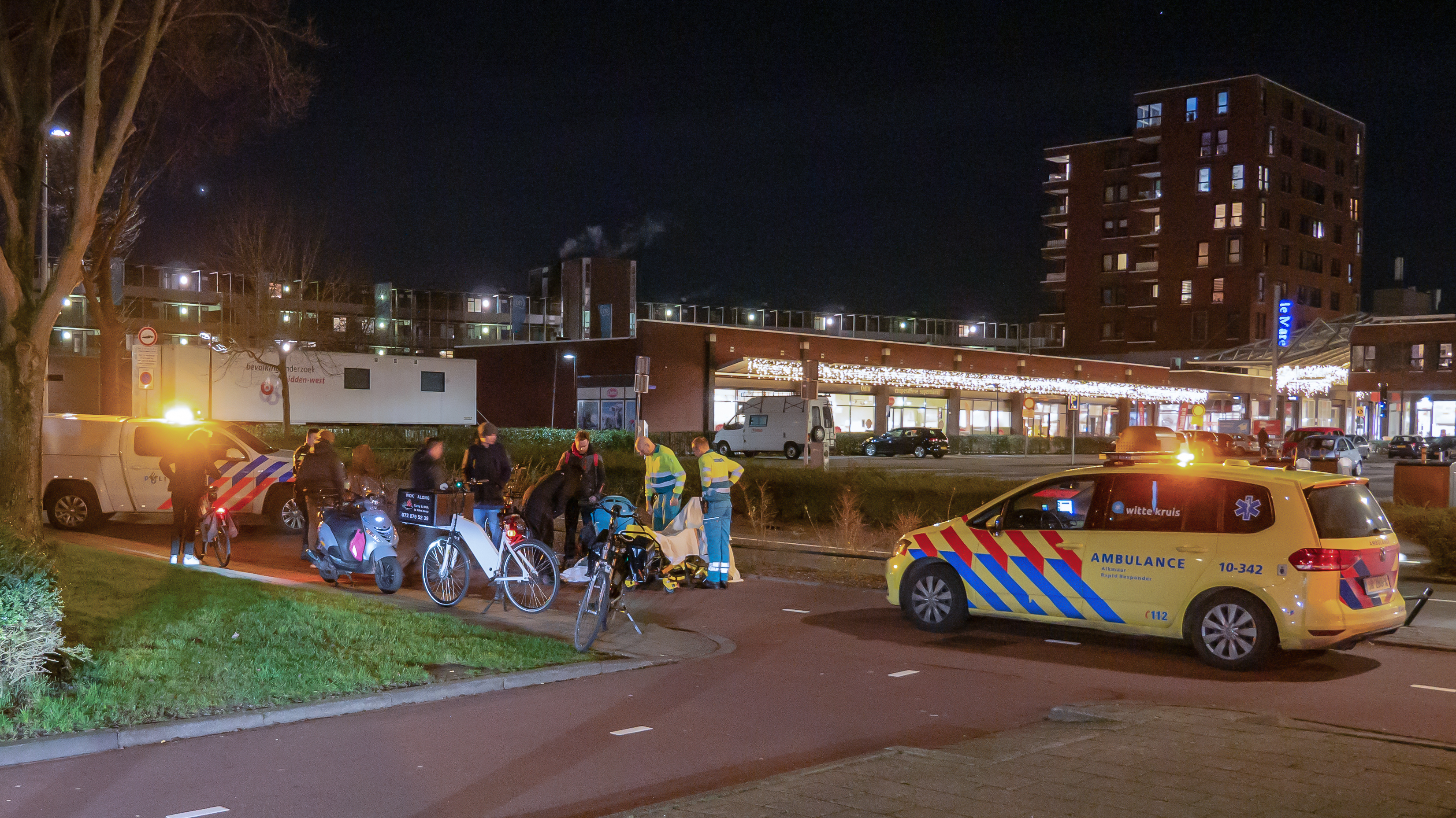 Fietsster gewond na frontale aanrijdin