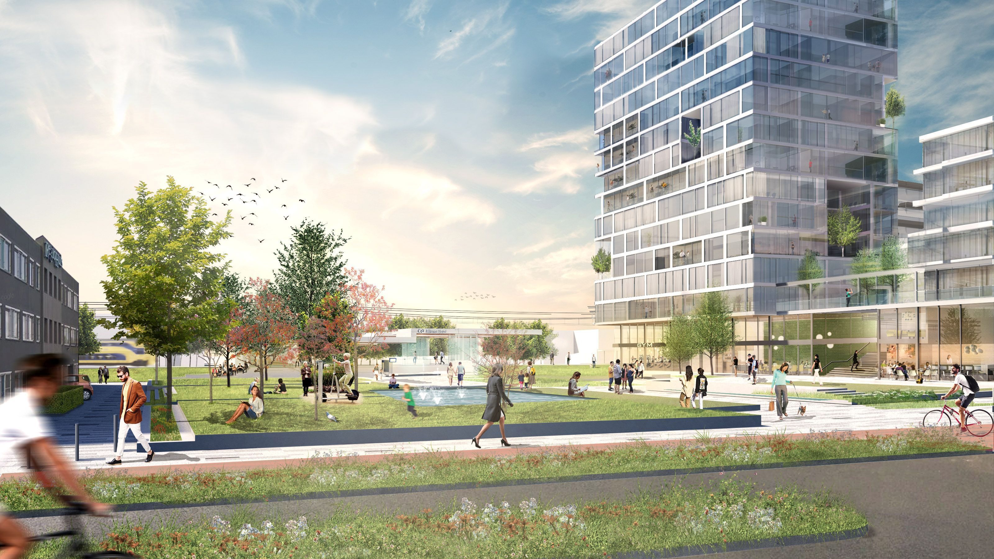Bouwplannen voor 'micro city' met stadstuin aan station Alkmaar Noord
