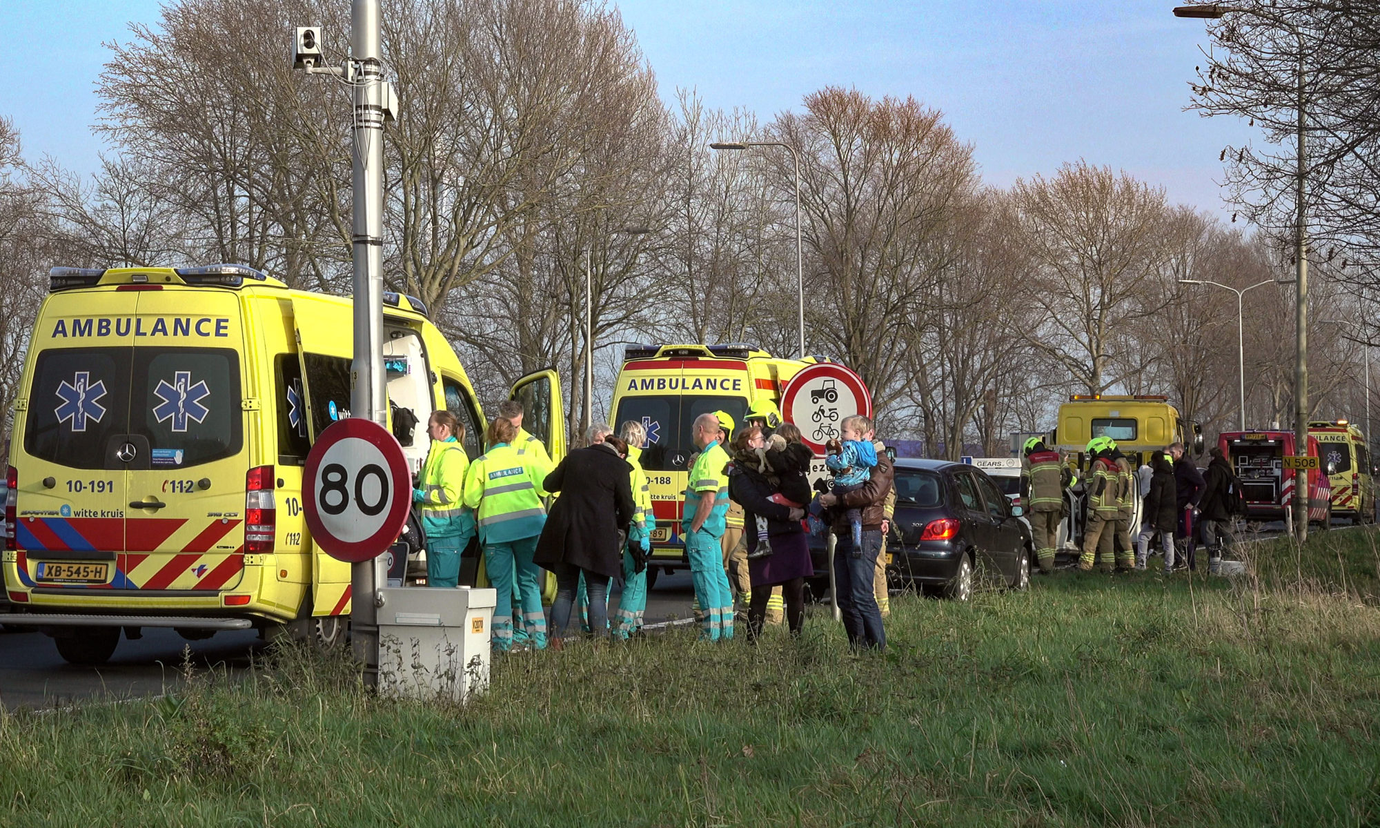 Overstekende eend en Mercedes met Active Brake Assist zorgen voor ongeval op Nollenweg