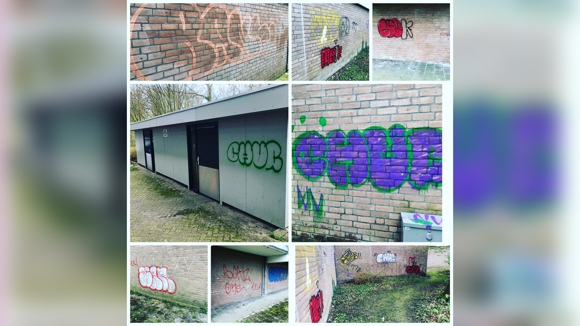 Getuigenoproep: flats aan Muiderwaard ontsierd met graffiti