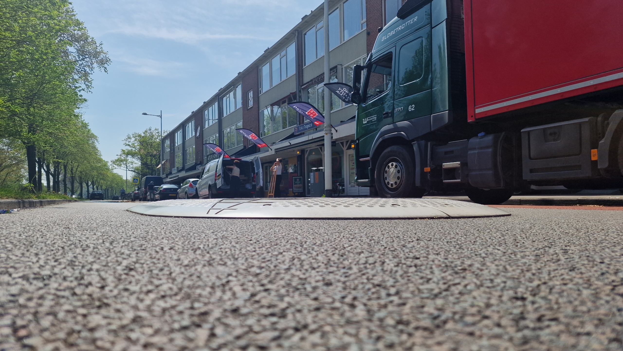 Drempel in de Vondelstraat in Alkmaar, Streekstad Centraal.